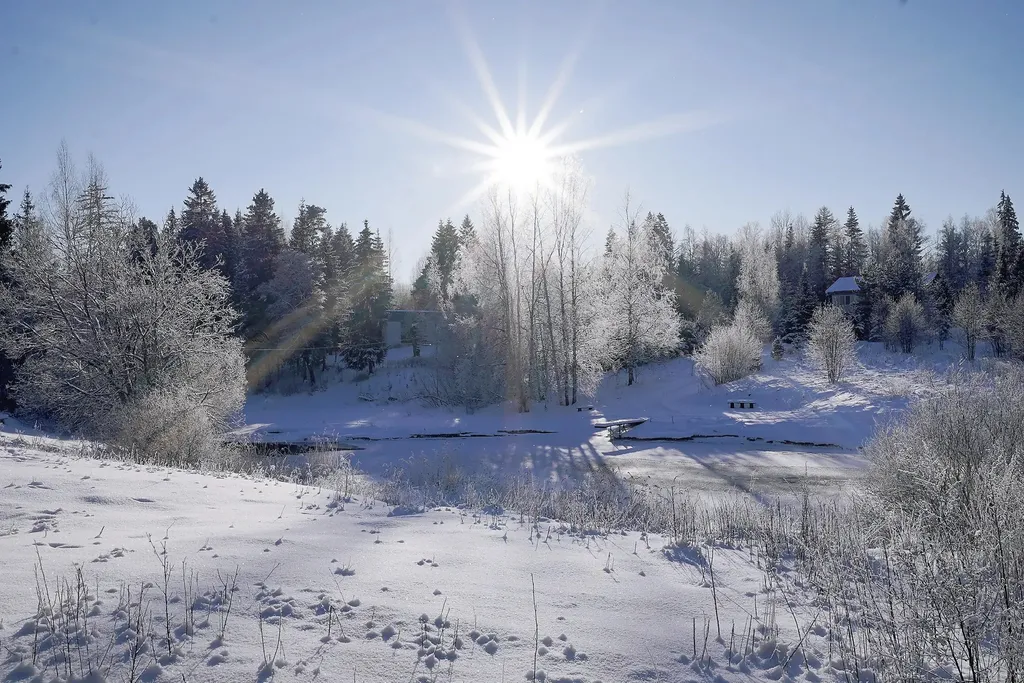 Уютный домик на берегу речки