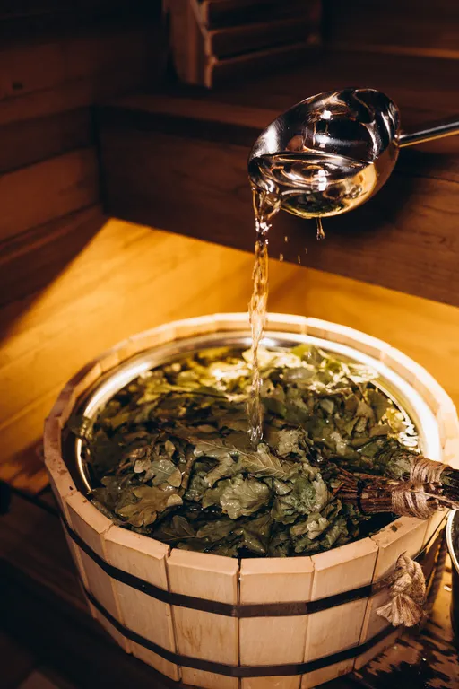 Коттедж с баней, банным чаном и видом на залив