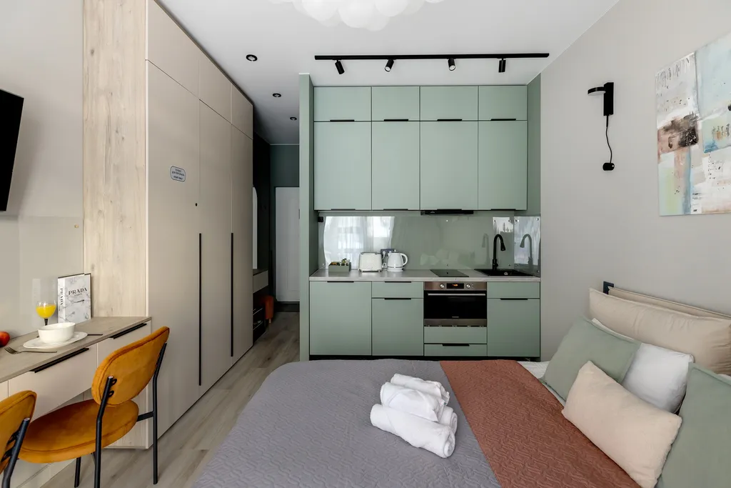 Стильная квартира-студия бриз в 15 минутах на машине от аэропорта внуково