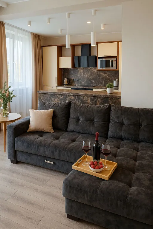 Стильная квартира на берегу Волги от компании V-GOSTI — аренда посуточно в Самара