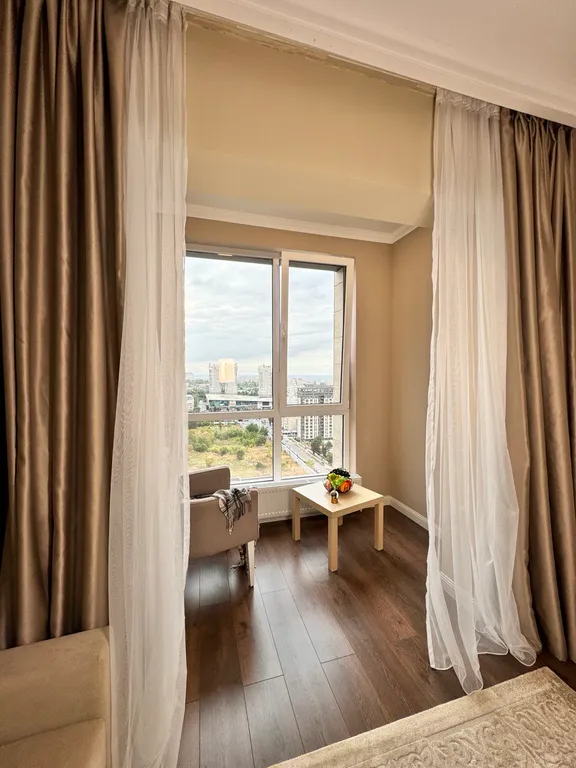 Евродвушка в ЖК Комфорт Сити с видом на горы, рядом с ТЦ MEGA