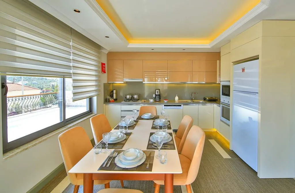 Коттедж Вилла 485 с видом на море и бассейном — Калкан