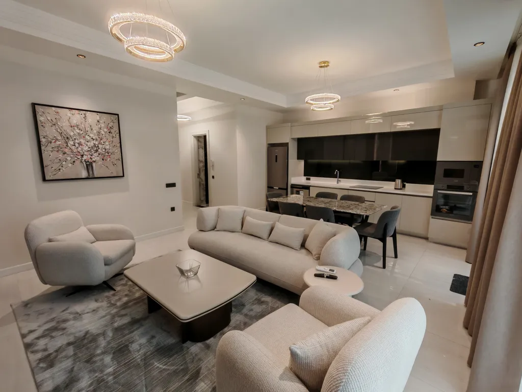 Квартира 2+1 duрlех в Azura World c видом на бассейн и аквапарком — аренда посуточно в Аланья