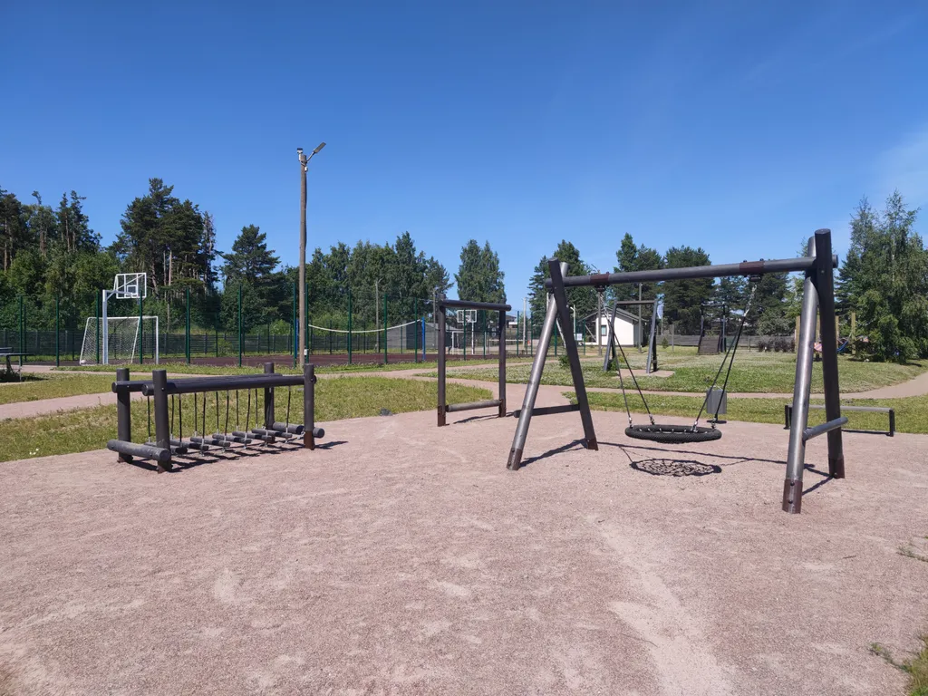 A-frame с беседкой и сауной у Игоры