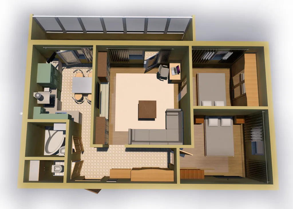 Квартира Квартира Трехкомнатный апартамент Бетховенштрассе — Калининград