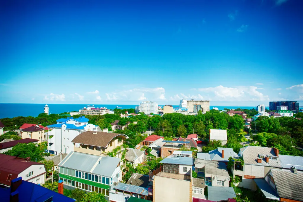 Квартира Квартира Студия с балконом и панорамным видом на море, Маяк и парк — Анапа