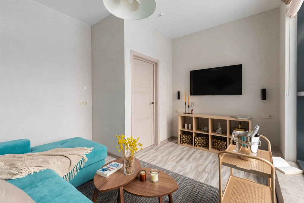 Охта Сьют 4 с большой террасой на 1 этаже, с видом на лес