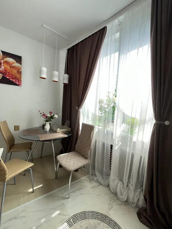 Большая квартира с зонированием и с видом на лес