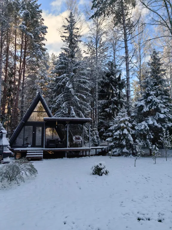 Уютный дoм a-frame