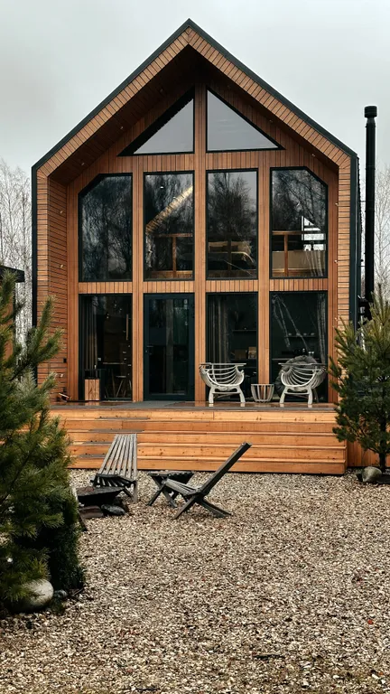 Коттедж Уютный дом с камином, чаном, сауной и большой мангальной зоной — Семеновское