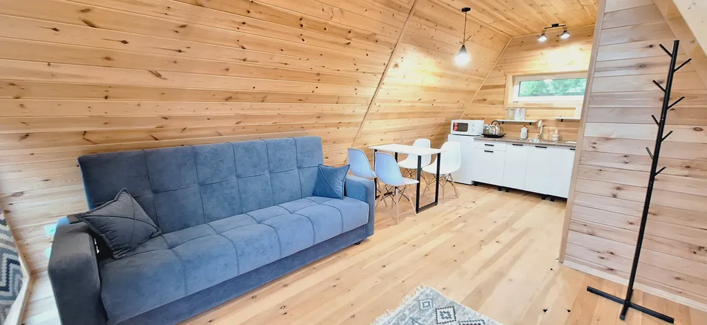 А-фрейм с видом на горы