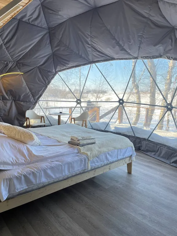 Коттедж Дом-Сфера на озере — аренда посуточно в Дементеевка