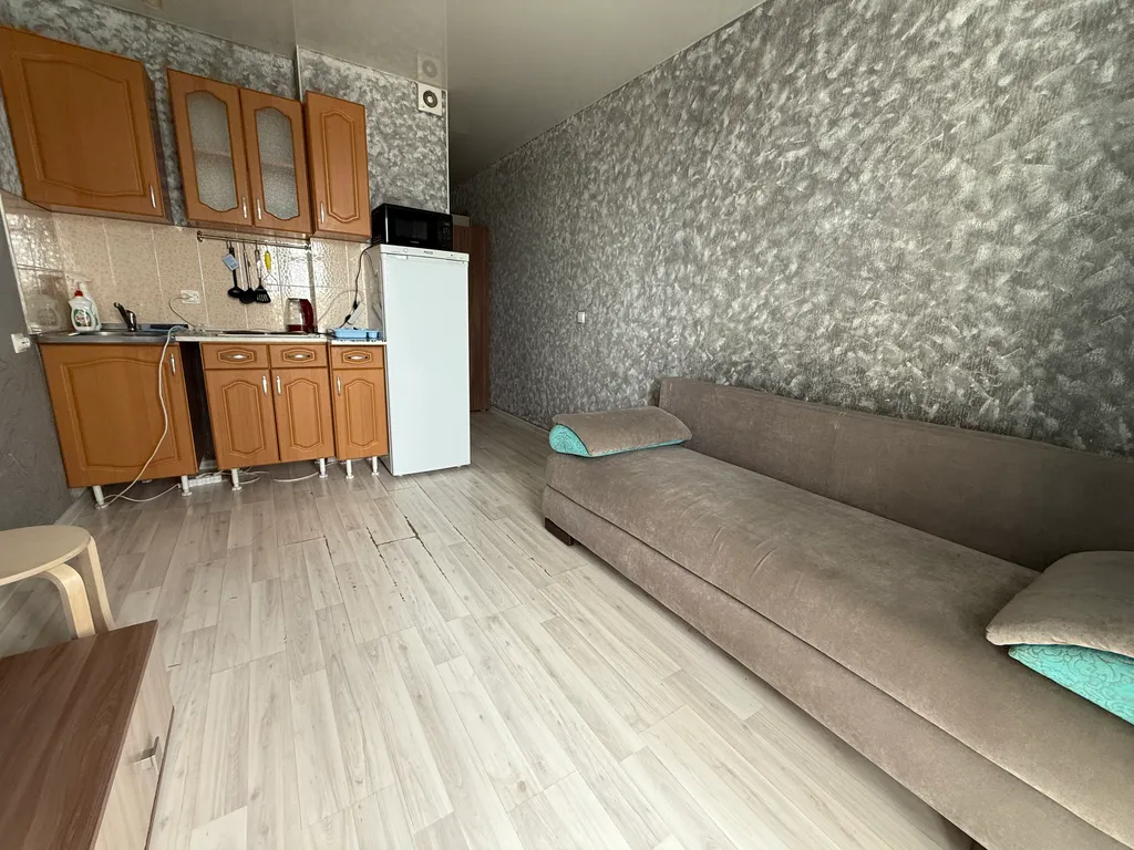 Студия  - диван, стиралка, холодильник, СВЧ, водонагреватель