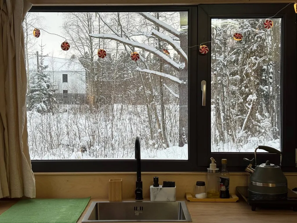 Уютный домик с сауной у леса