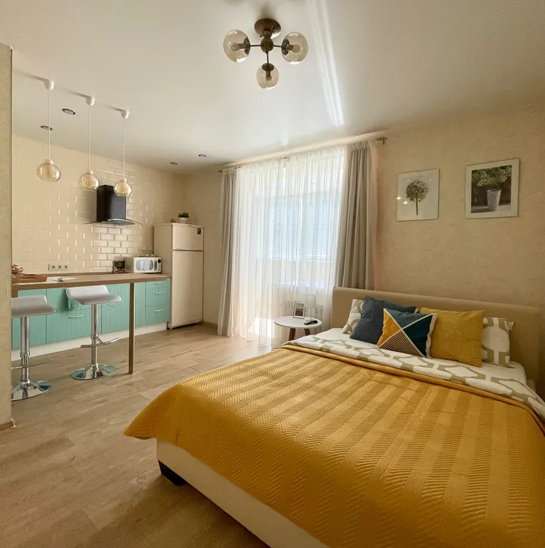 Солнечная квартира-студия в ЖК Токио в центре — аренда посуточно в Сыктывкар