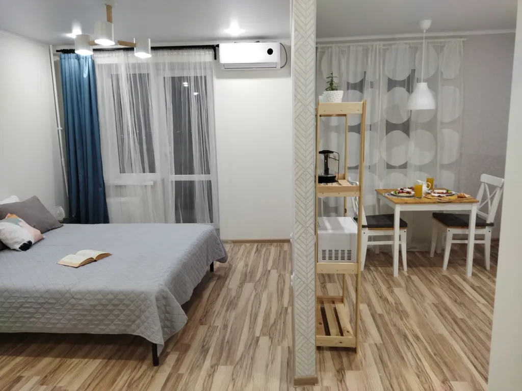 Новые апартаменты в скандинавском стиле с кондиционером