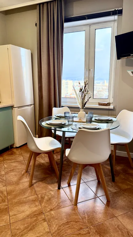 Уютная квартира на 10 этаже с красивым видом на город