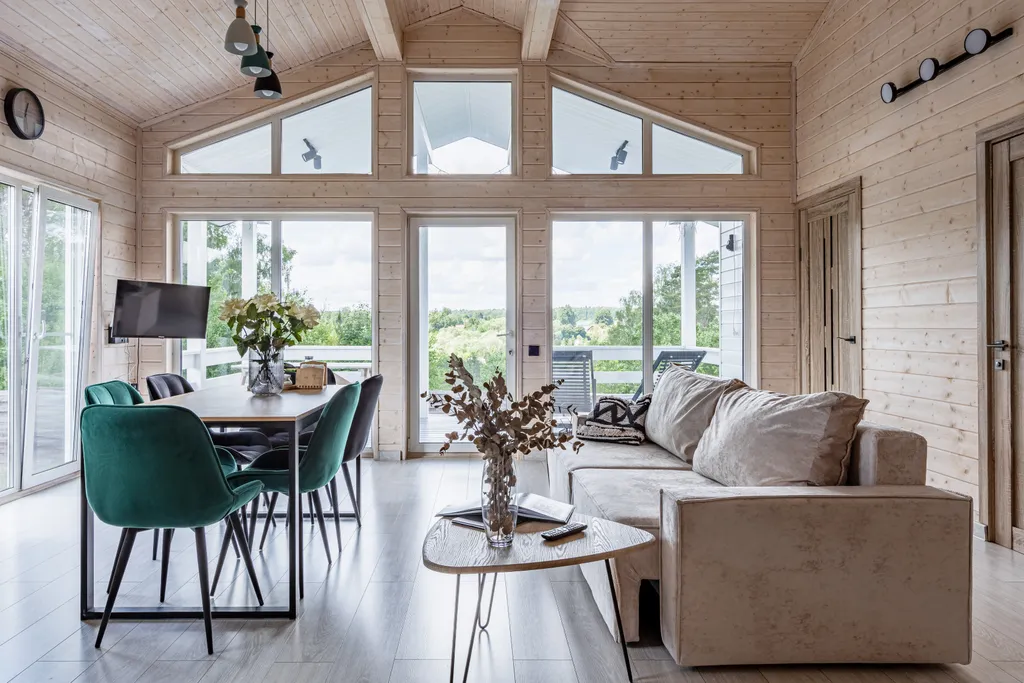 Коттедж Дом с головокружительным видом сауной и чаном — Семеновское