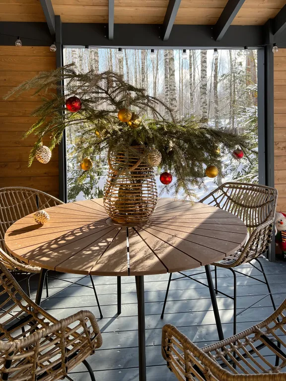 Скандинавский дом на лесном участке