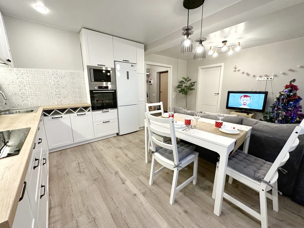 Скандинавия - евро 3-комнатная квартира в ЖК чистые пруды