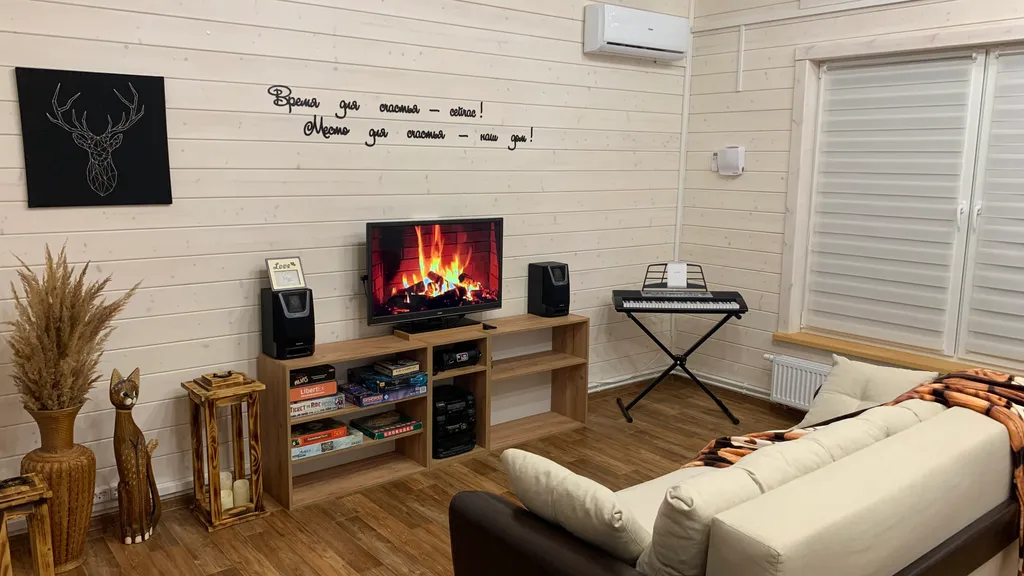 Уютный современный дом с террасой и банным чаном на участке 17 соток