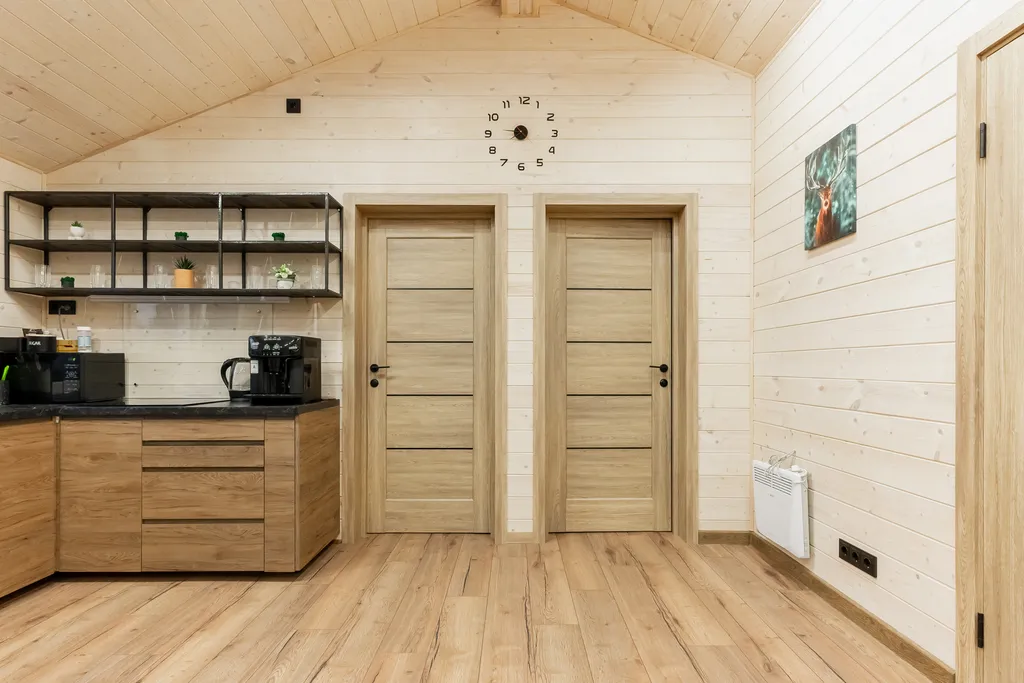 2-комнатный коттендж на границе с лесом, 69м²