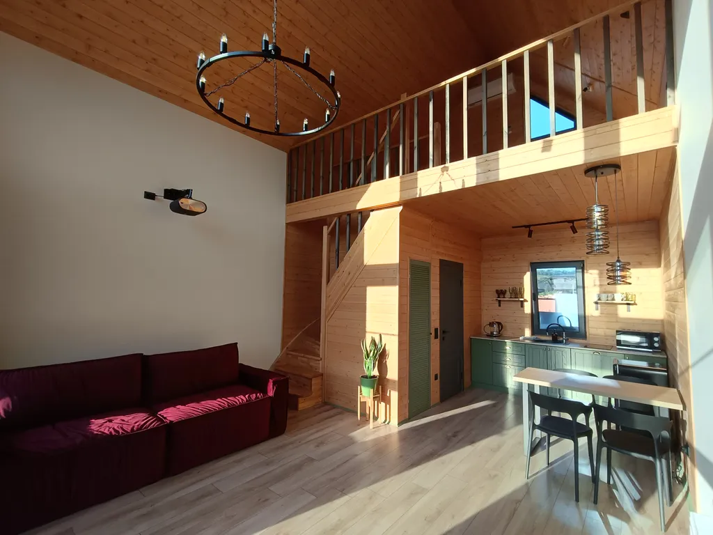 Aframe_KMV дом с горячим джакузи