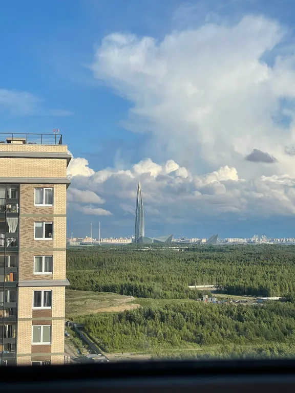 Квартира Уютная квартира с гардеробной с видом на Лахта центр — Санкт-Петербург