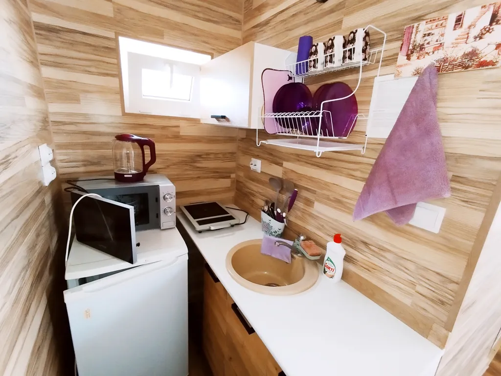 Студия с кухней удобствами балконом, 7 минут до моря