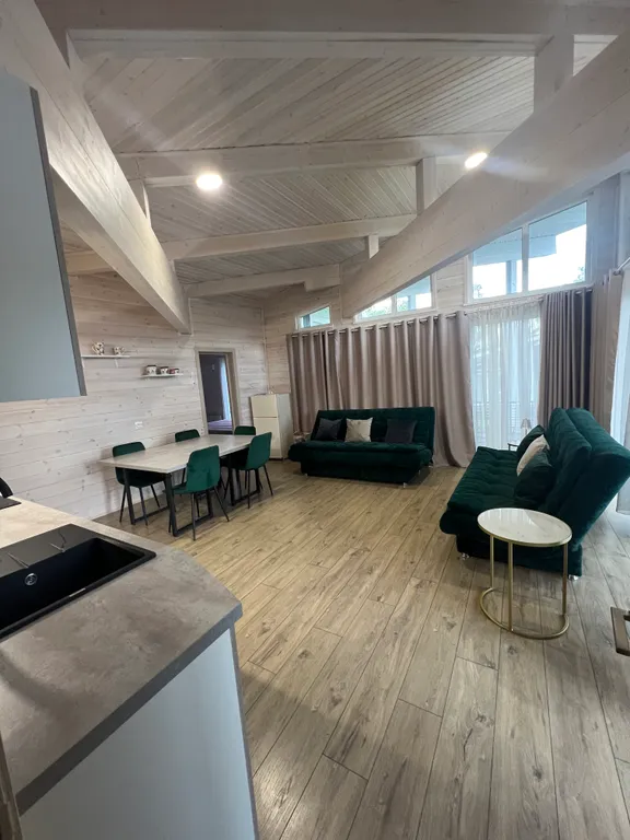 Просторный дом Елка с панорамными окнами в тихом месте