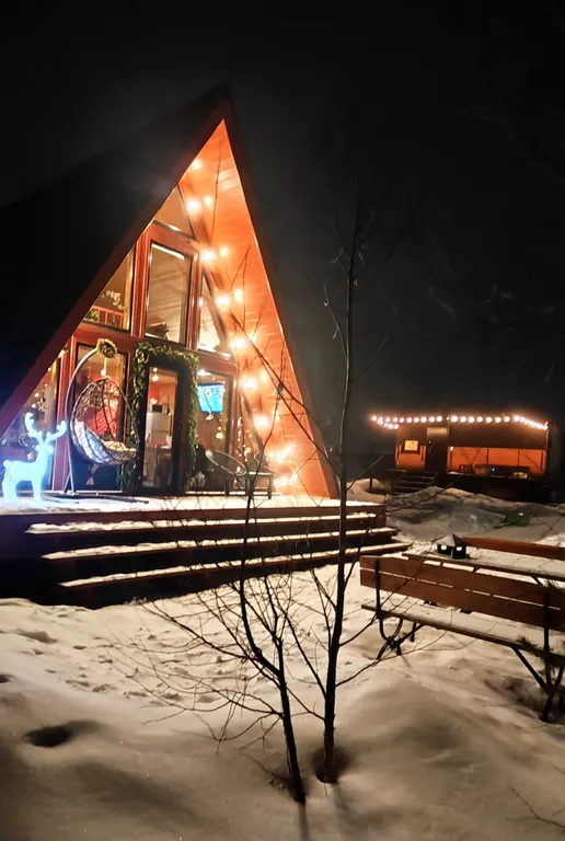 Наш Шалаш - афрейм-дача напрокат с баней и купелью