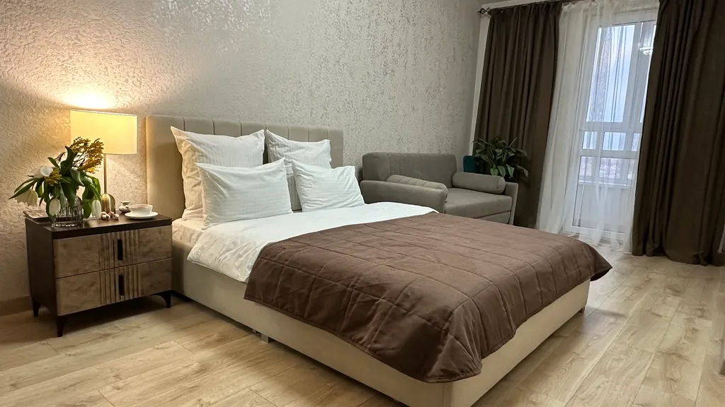 Элитная квартира с панорамным видом на город, 15 этаж