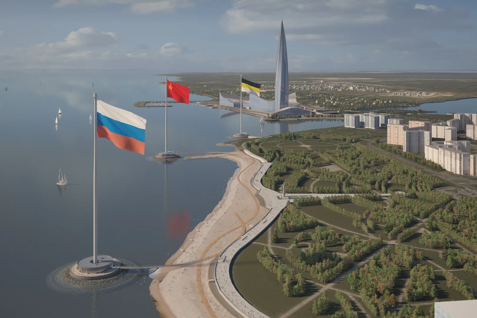 Парк у метро Беговая, 1.6 км