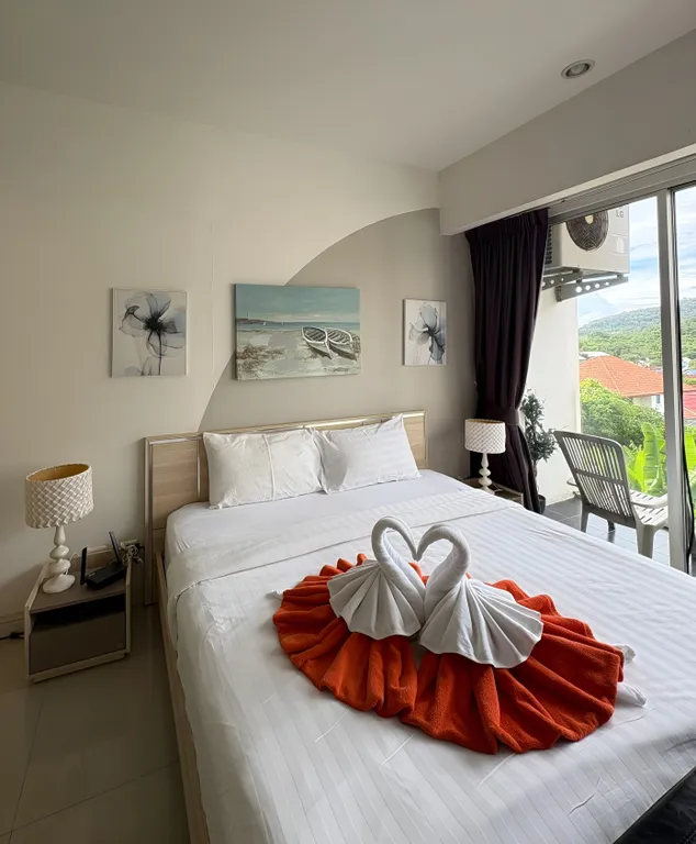 Карон. Студия с видом на горы в знаменитом Chic Condo, 4 этаж