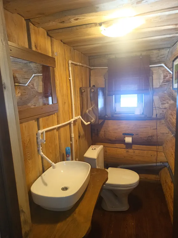 Шале из большого бревна