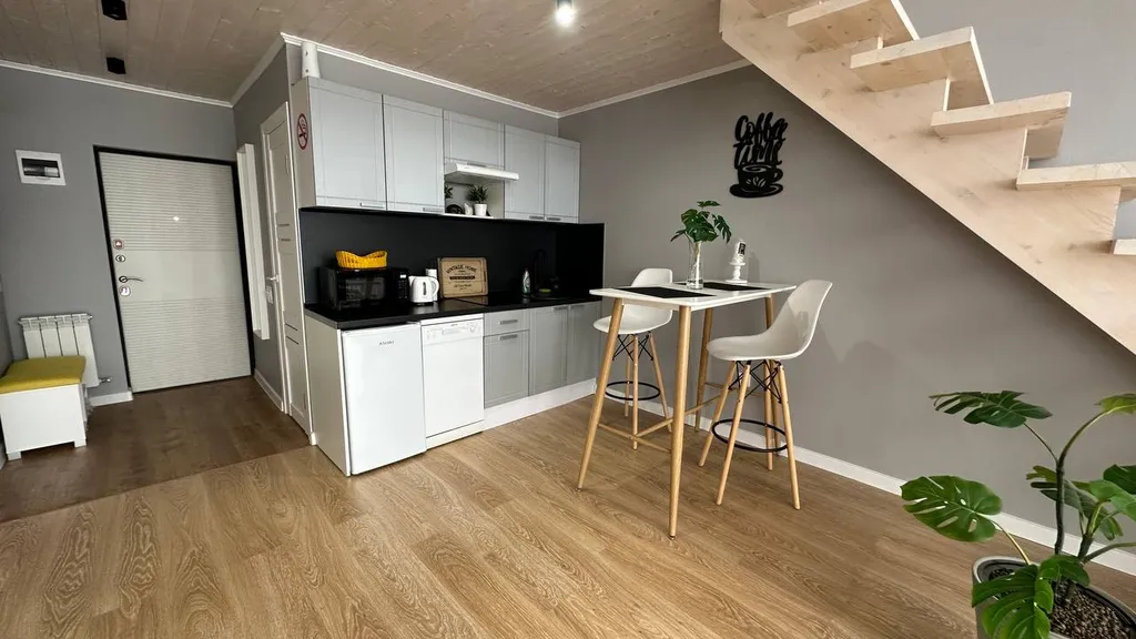 Дом в стиле БарнХаус с тёплым бассейном