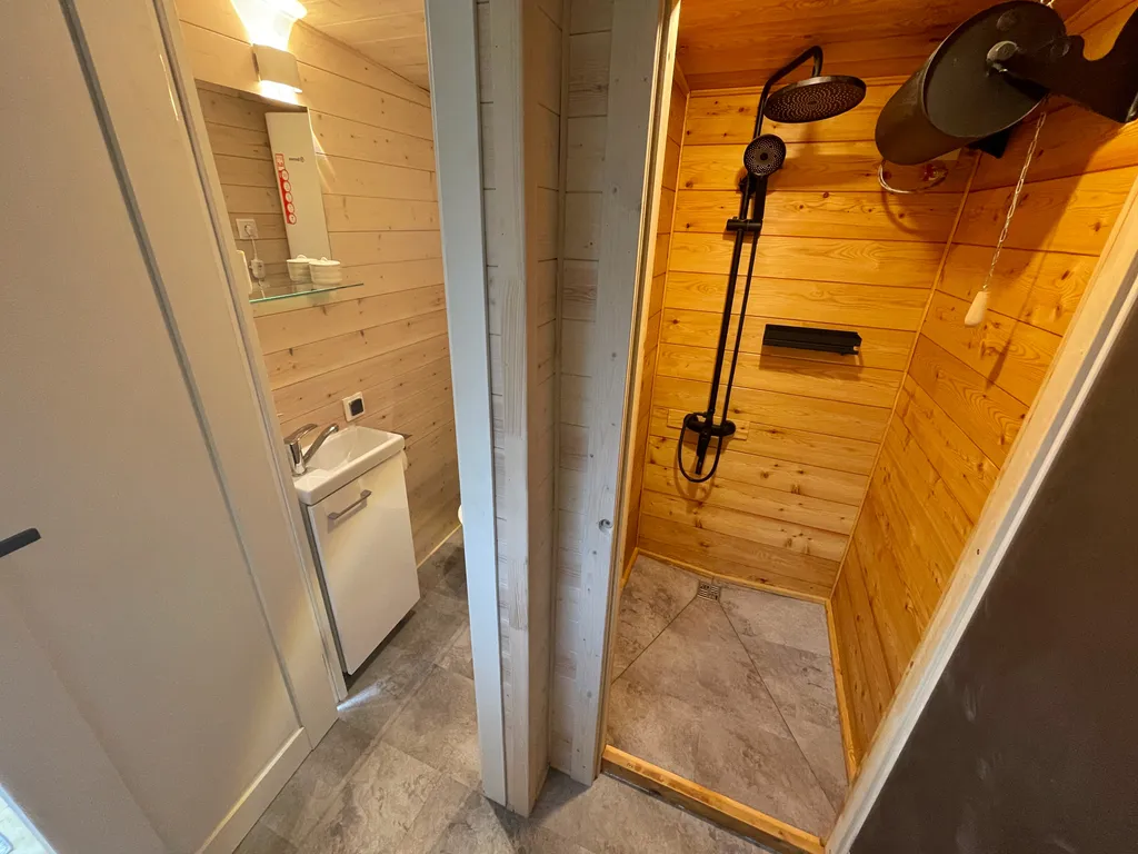 Дом-баня ольха с видом на горы