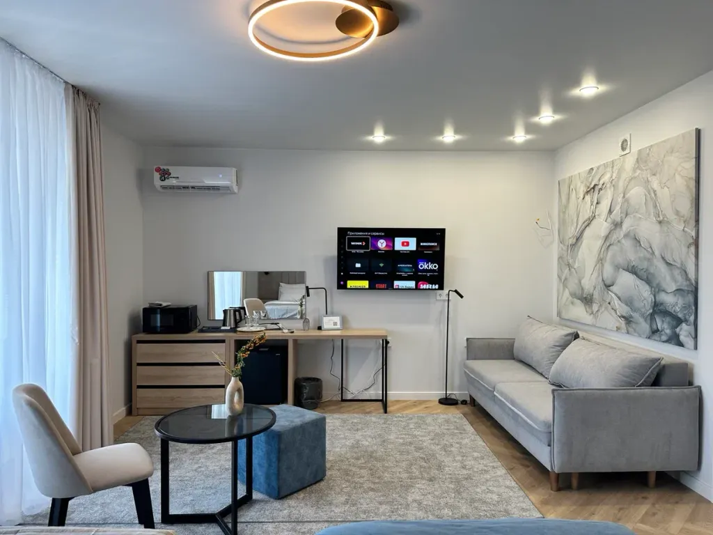 Квартира Апартаменты с просторной террасой и подогреваемым бассейном — Анапа