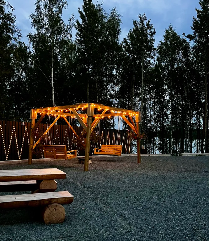 Коттедж Дом на берегу озера в Карелии — Чална