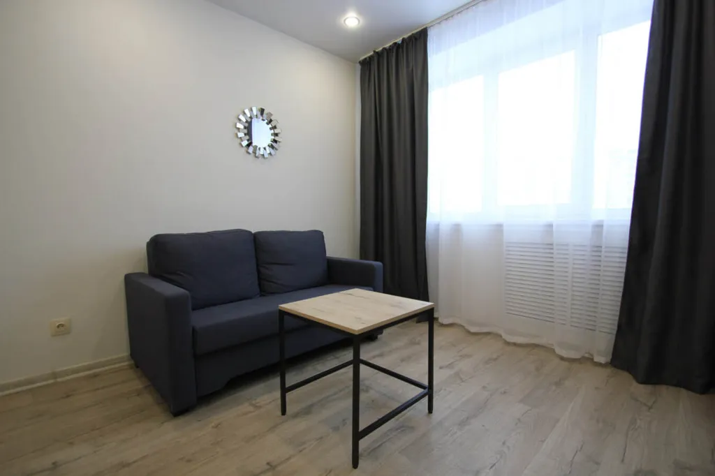 Стильная однокомнатная квартира с современным ремонтом