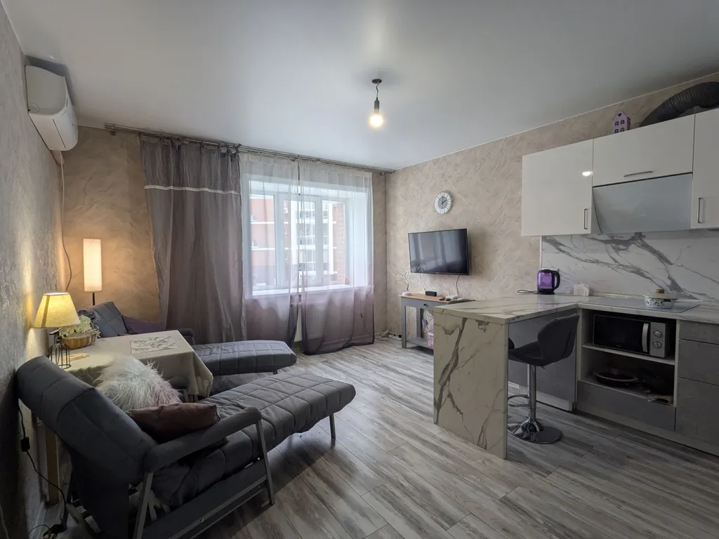 Уютная просторная квартира с большой кухней-гостиной