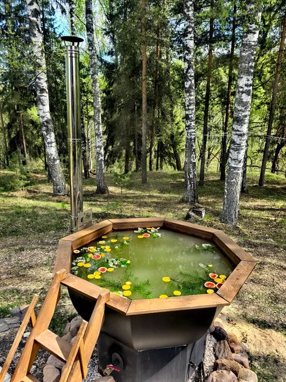 Глэмпинг 100m2 — чан, кухня, Wi-Fi