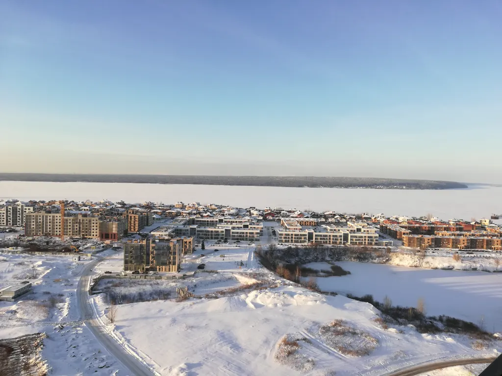 Уютная студия с видом на реку Кама