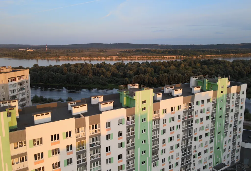 Уютная студия на благоустроенной набережной реки Ока