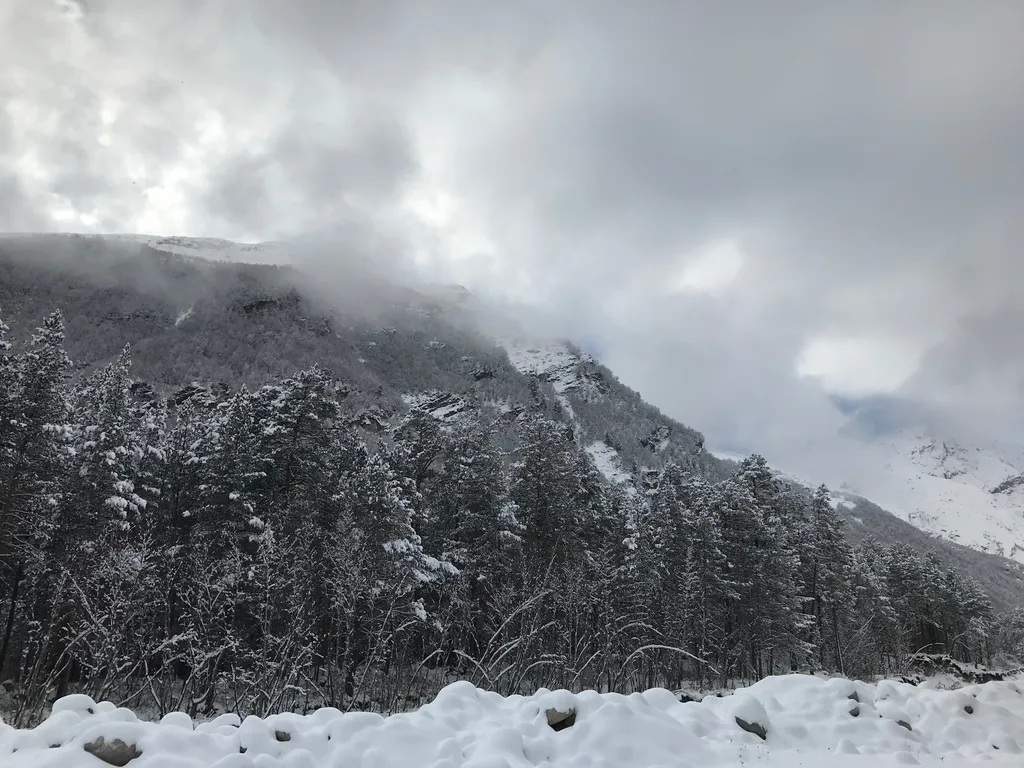 Уютный апартамент на берегу реки с видом на горы