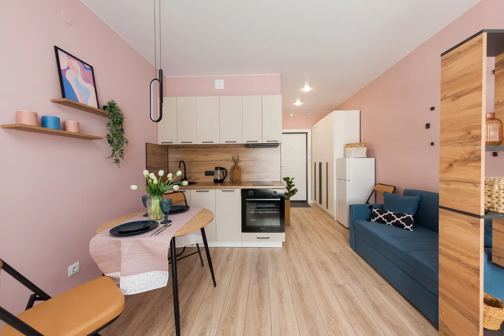 Абсолютно новая уютная дизайнерская квартира-студия