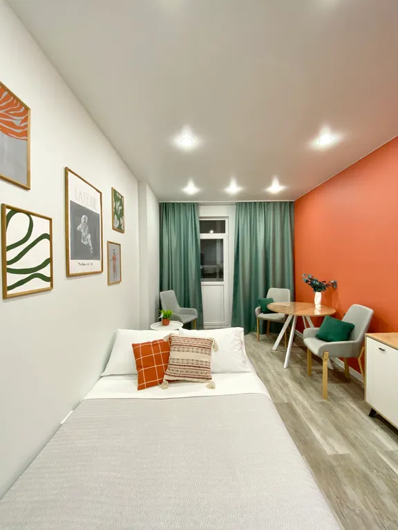 Скандинавская квартира с панорамным видом на город