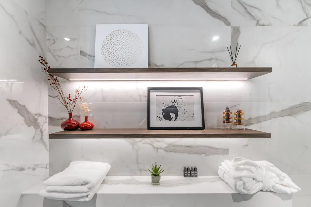 Квартира с угловой спальней и панорамной ванной комнатой