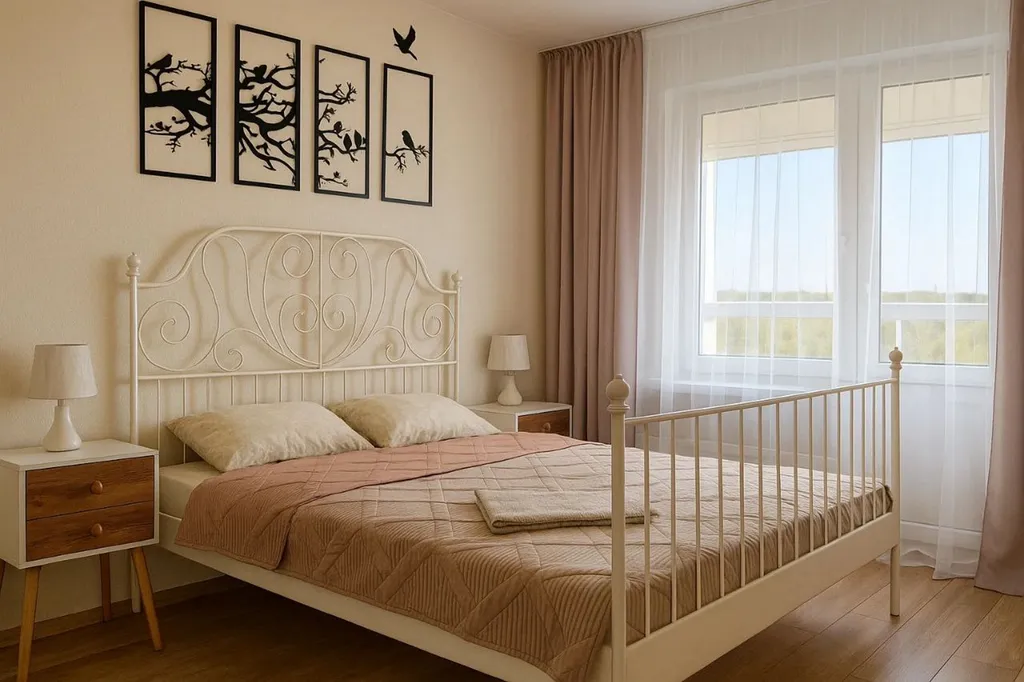 Апартаменты с красивым видом на сквер