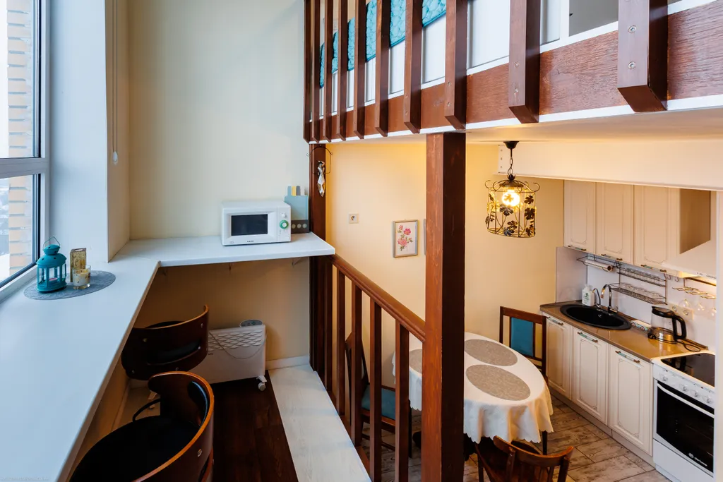 Двухуровневая квартира с террасой для семьи